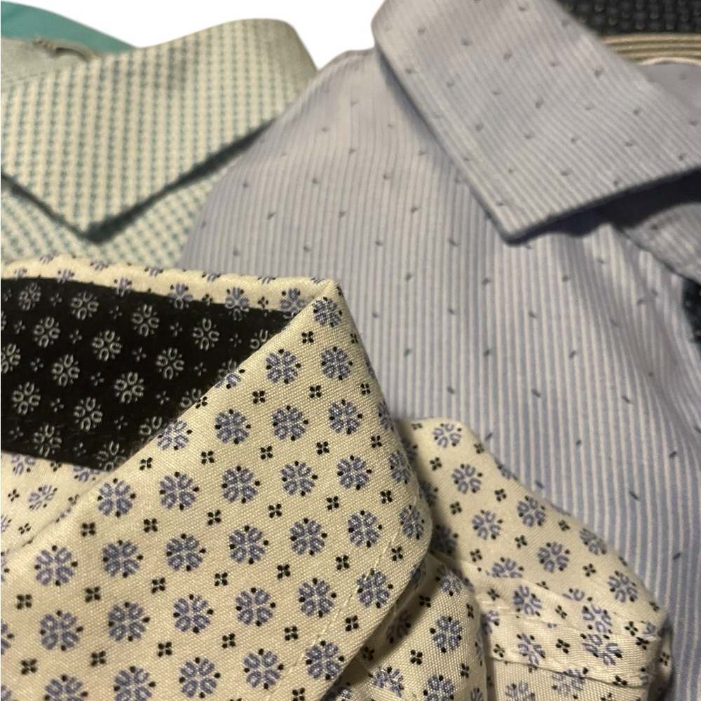 Alex Vando Microfiber Wrinke Free Button Down Shirts Large Set of Three EUC - Picture 2 of 9